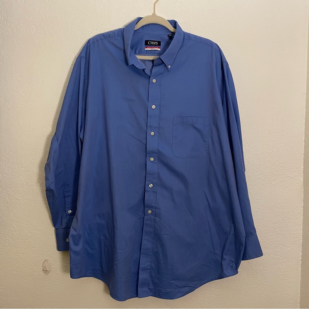 $14 OR 4 $14 items for $40
Chaps Blue Men's Shirt - Picture 1 of 3
